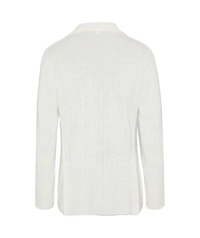 Lardini Notched-lapel Single-breasted Blazer In White