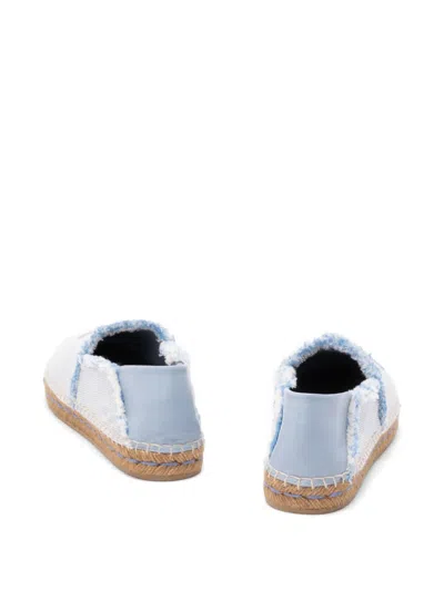 Jimmy Choo Avi Embroidered Canvas Espadrilles In Blue