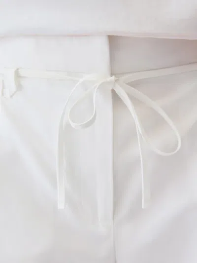 Jacquemus Drawstring Casual Pants In White