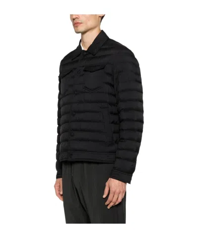 Herno Quilted Padded Jacket In Black