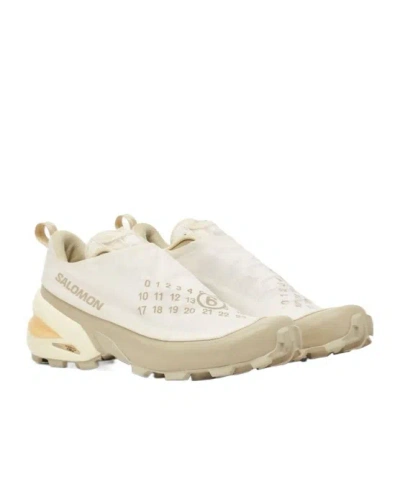Mm6 Maison Margiela White Polyamide Athletic Sneakers In Multi
