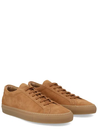 Common Projects White Achilles Leather Low-top Sneakers In Brown