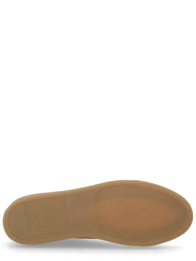 Common Projects White Achilles Leather Low-top Sneakers In Brown