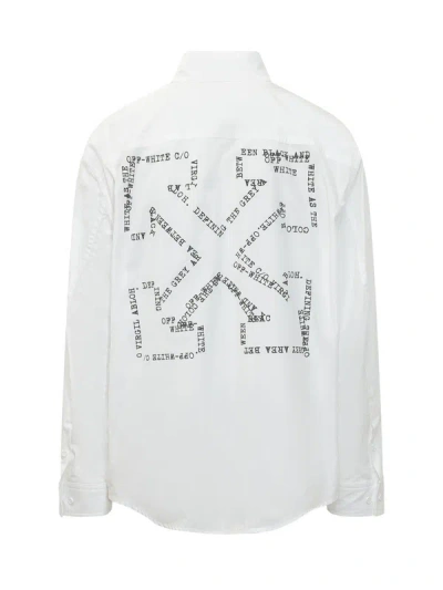 Off-white Type Arrow Overshirt In White
