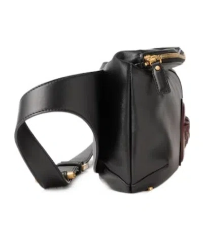 Versace Lou Medium Belt Bag In Black