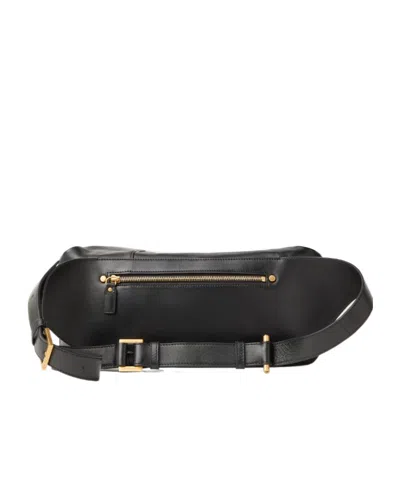Versace Lou Medium Belt Bag In Black