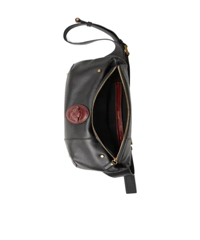 Versace Lou Medium Belt Bag In Black