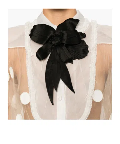 Valentino Polka Dot Pattern Shirt In White