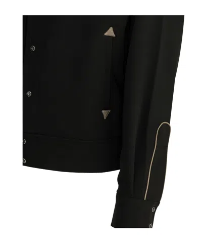 Needles Piping Cowboy Logo-embroidered Woven Jacket In Black