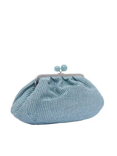 Weekend Max Mara Medium-sized Pasticcino Shoulder Bag In Blue