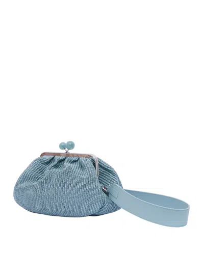 Weekend Max Mara Medium-sized Pasticcino Shoulder Bag In Blue