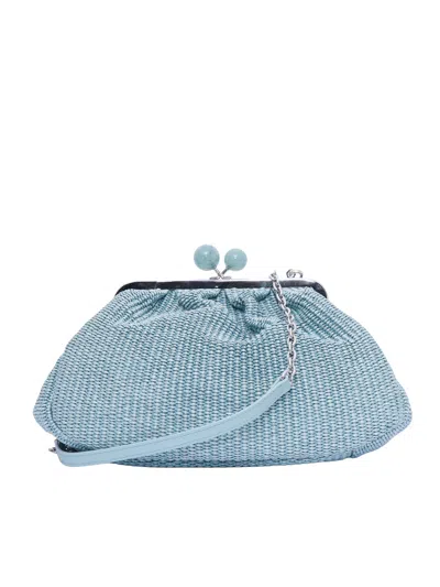 Weekend Max Mara Medium-sized Pasticcino Shoulder Bag In Blue