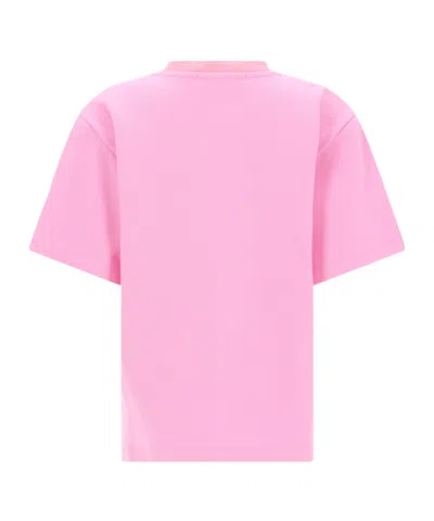 Msgm Short-sleeved T-shirt In Pink