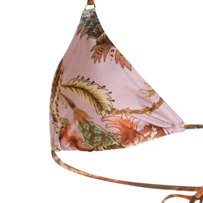 Zimmermann Womens Aster Floral Spliced Bikini Set Xs In Multi