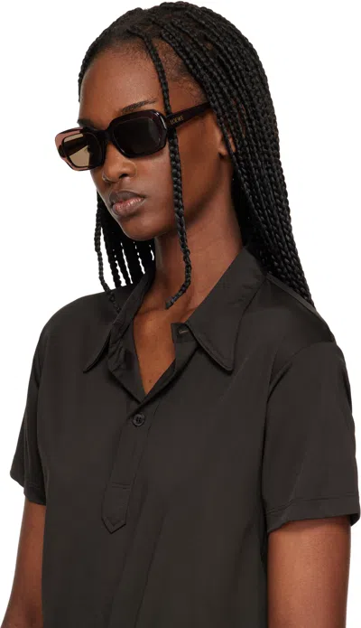 Loewe Full Frame Sunglasses In Brown