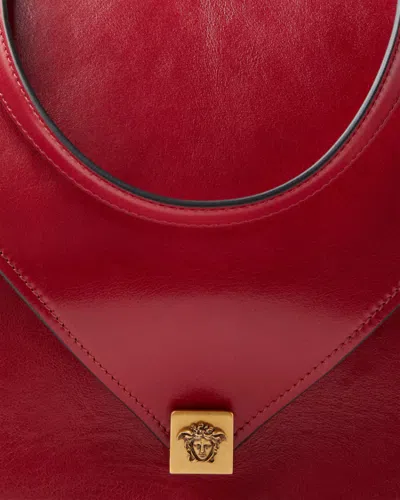 Versace Severine Leather Shoulder Bag In Red