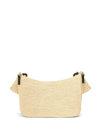 Loewe Medium Ola Bag In Raffia For Woman In Brown