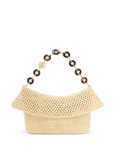 Loewe Medium Ola Bag In Raffia For Woman In Brown