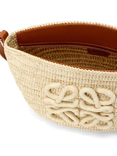 Loewe Medium Eclipse Basket Shoulder Bag In Neutral