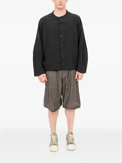 Devoa Raglan-sleeve Jacket In Black
