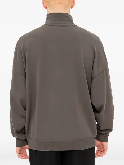 Devoa Buttoned High-neck Sweater In Multi