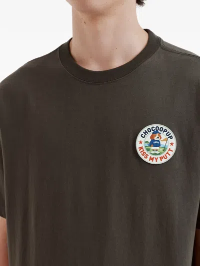 Chocoolate Graphic-patch T-shirt In Brown
