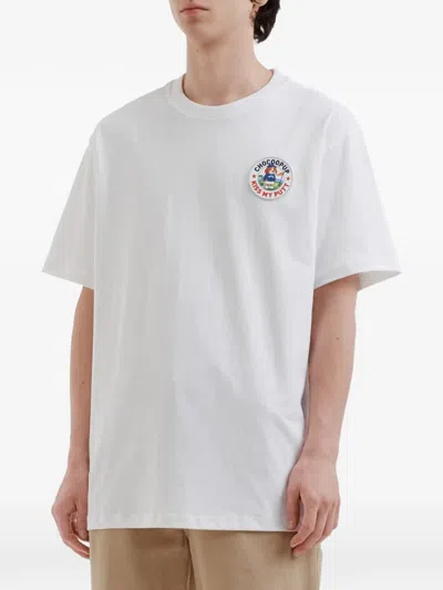 Chocoolate Logo-patch T-shirt In White