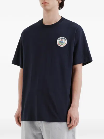 Chocoolate Logo-patch T-shirt In Blue
