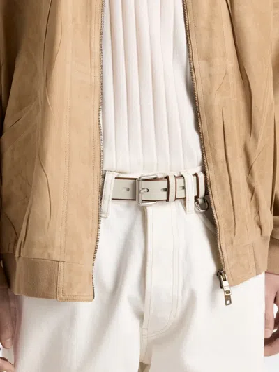 Prada Leather Belt In Pink