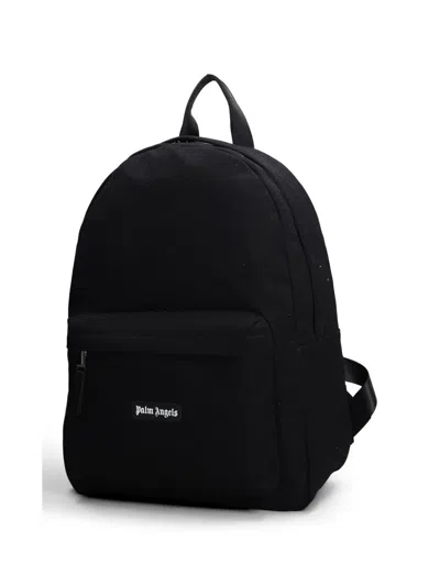 Palm Angels Logo-patch Backpack In White