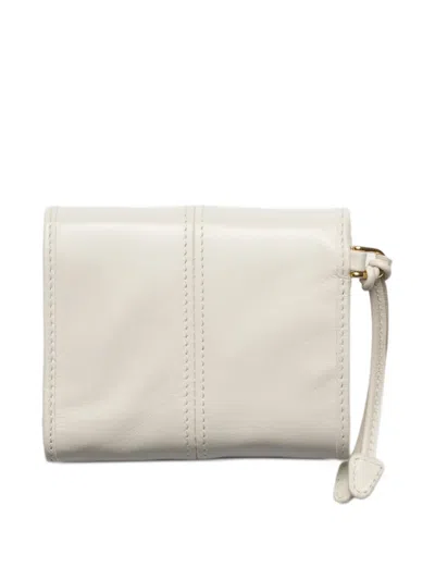 Prada Small Leather Wallet In Red