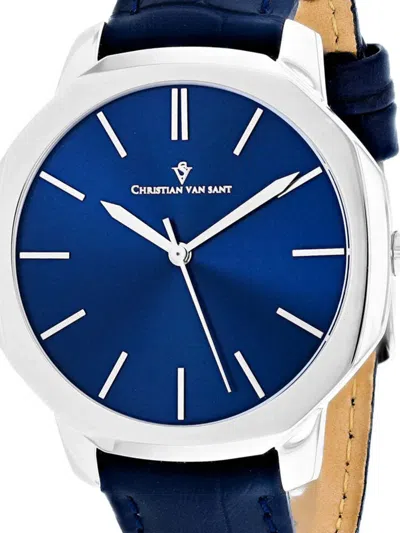 Christian Van Sant Octavius Slim 42mm Watch In Pattern