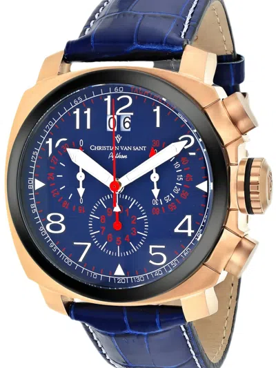 Christian Van Sant Grand Python 48mm Watch In Blue