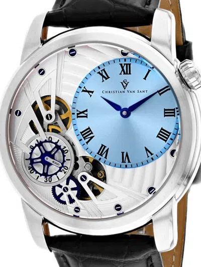 Christian Van Sant Sprocket Auto-quartz Blue Dial Mens Watch Cv1543
