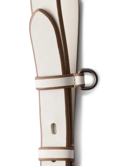 Prada Leather Belt In Neutral