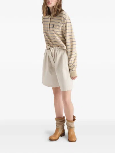 Prada Old Gabardine Bermudas In White