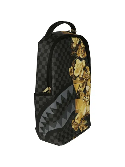 Sprayground Floral-print Checkered Backpack In Pattern