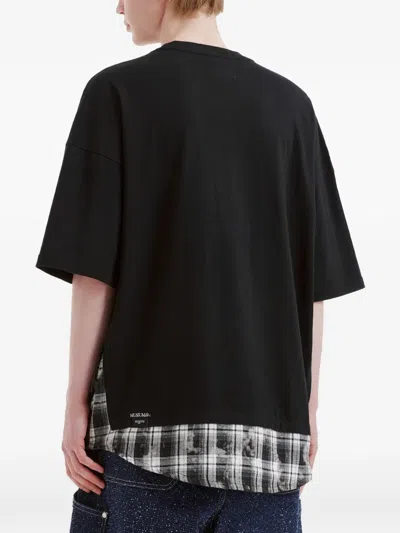 Musium Div. Layered-effect Logo-print T-shirt In Black