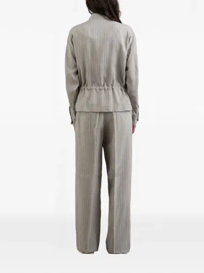 Moorer Tinya-rvl Jacket In Gray