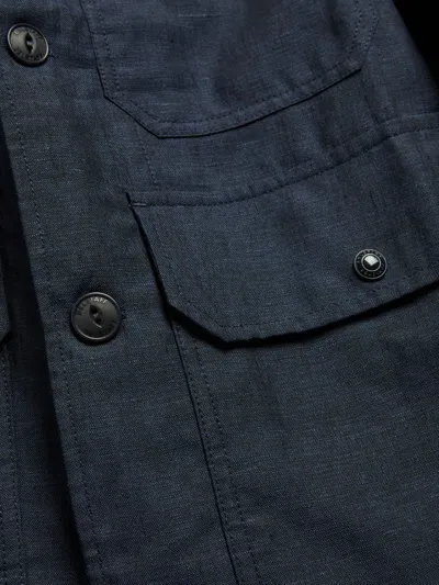 Belstaff Multi-pocket Field Jacket In Blue