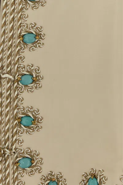 Bode Sand Satin Jacket In Brown