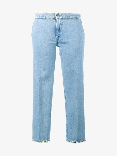 Shop Jour/né Cropped-jeans Mit Schmalem Bein In Blue