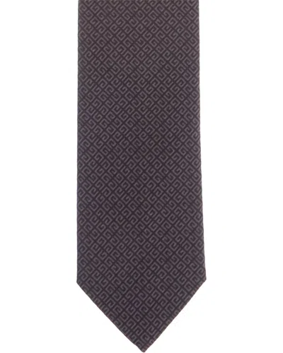 Givenchy All Over 4g Jacquard Silk Tie In Black