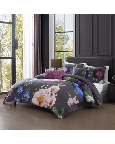Bebejan Elegant Blossom Reversible Comforter Set In Multi
