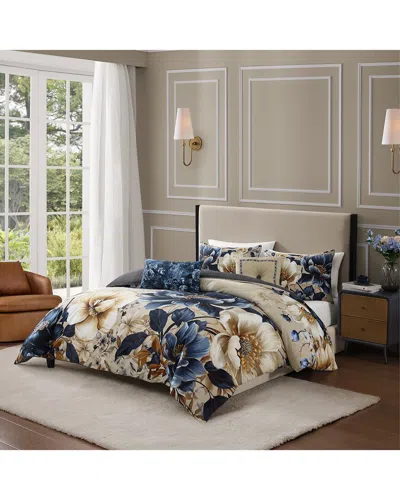 Bebejan 220 Thread Count English Manor Reversible Comforter Set In Multi