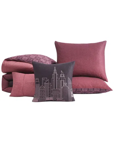 Bebejan 220 Thread Count Dreams Reversible Comforter Set In Pink