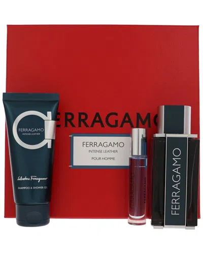 Ferragamo Men's 3pc Intense Leather Gift Set In Transparent