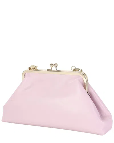 Tiffany & Fred Paris Iconic Leather Frame Clutch In Pink