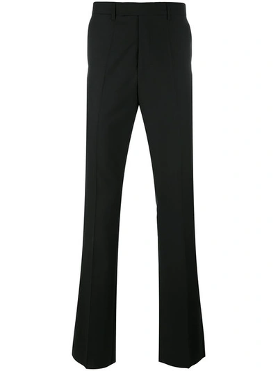 Shop Raf Simons Slightly Flared Trousers In Black