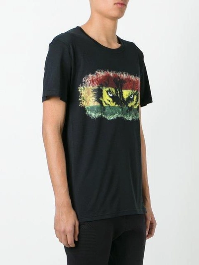 Balmain Wolf-print Crew-neck Cotton T-shirt